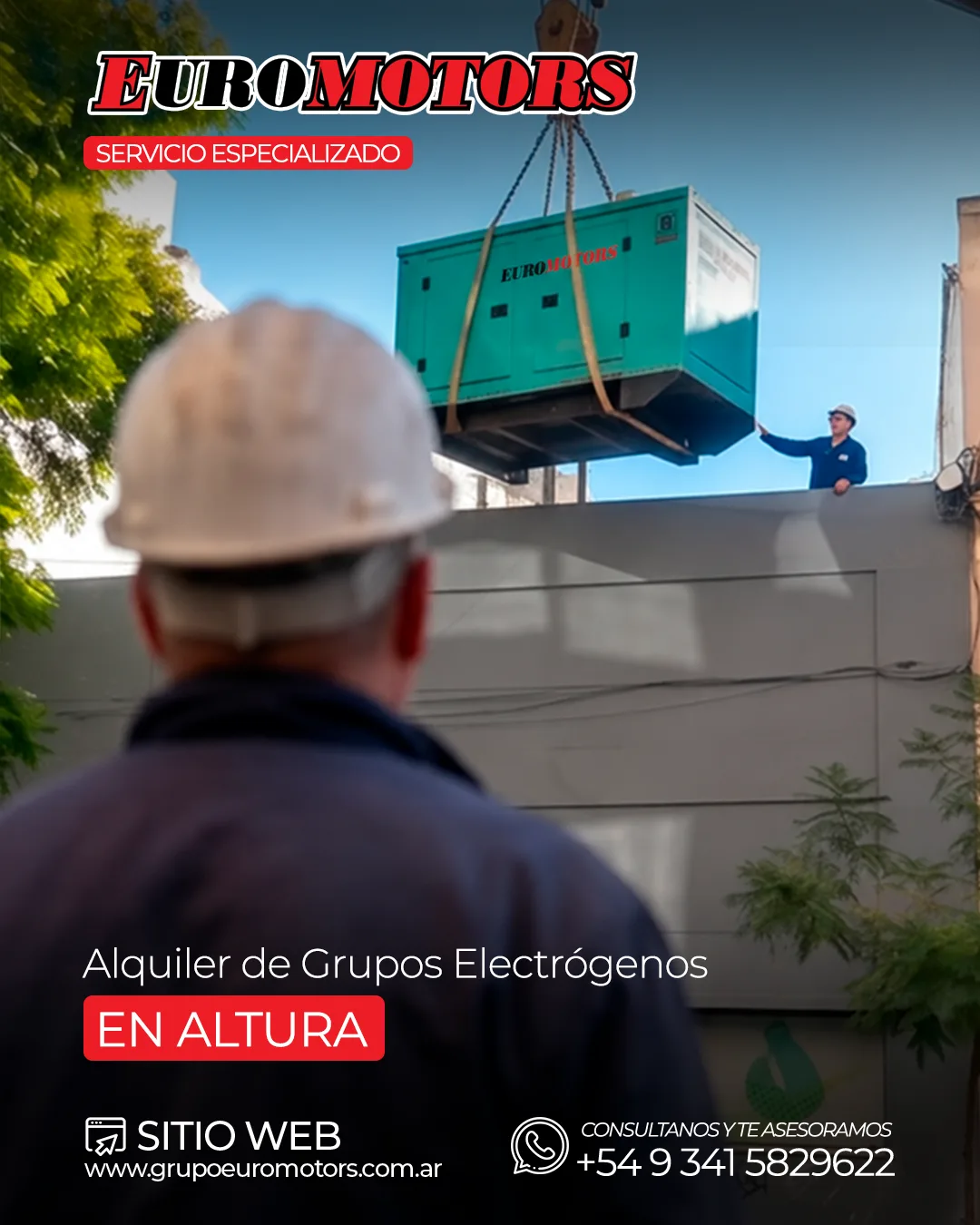 Material de Grupo EuroMotors sobre grupos electrógenos en altura